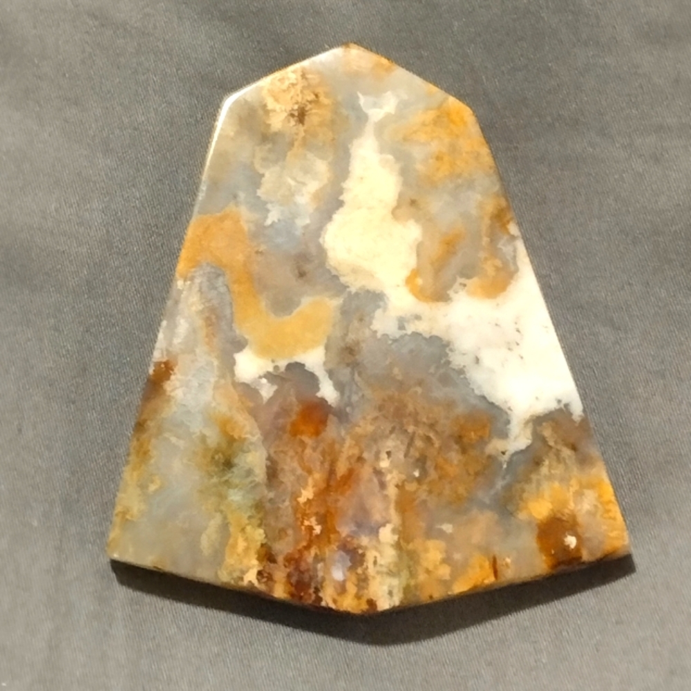 Beautiful Graveyard Pointe Plume Agate Cabochon